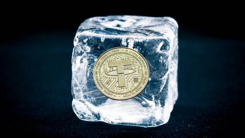 Tether bị đóng băng